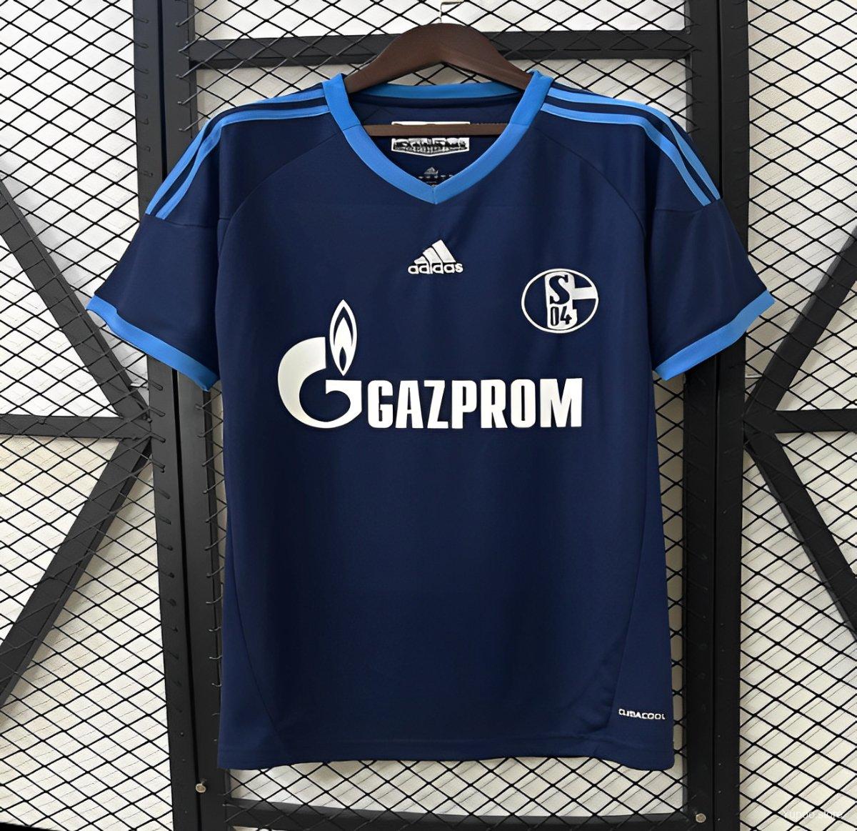 Camiseta de fútbol Schalke 04 2010/11 VISITANTE MANGA CORTA VERSION FAN